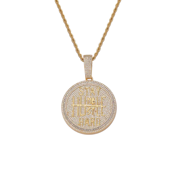 Stay Humble, Hustle Hard Pendant Necklace for Men