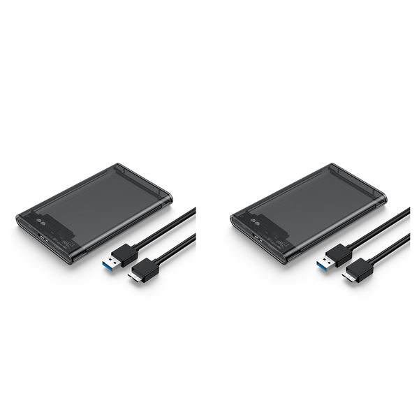 Transparent Gray Hdd Case Compatible with Hard Box 2 5 Inch Hdd Enclosure