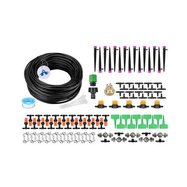 Dripping Irrigation Kit Garden Irrigation System with Plant Lables-20M