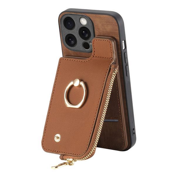 Solid Color Card Holder Ring Stand Phone Case Compatible with Galaxy A53 5G