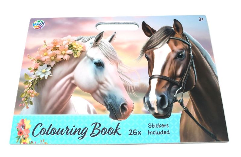 Moxy Horse Themed Colouring Book 25 Sheets