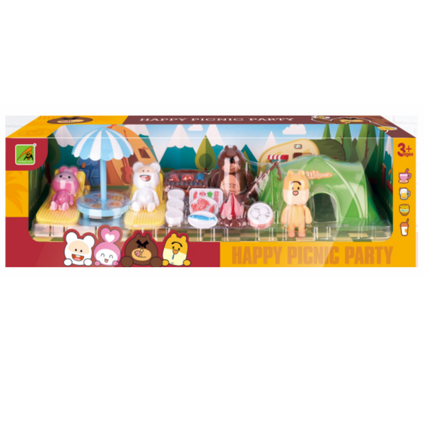 Benrat and Friends Mini Camping Holiday Pretend Play Set