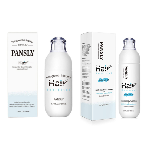 Pansly Hair Growth Inhibitor Moisture Cream &amp; Hair Removal Spray Shaving