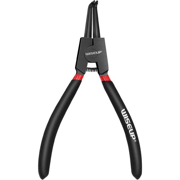 Professional Sturdy 17.5Cm 90 Bent Tip Long Nose Circlip Pliers+Revibe Pen