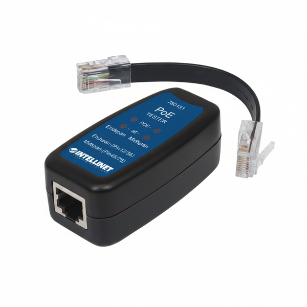 Intellinet PoE Plus Tester for Ethernet &amp; Cat6 Network Cables