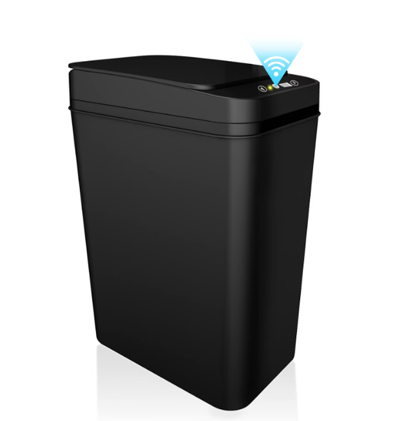 Bathroom Waste Bin, Plastic Material, Black