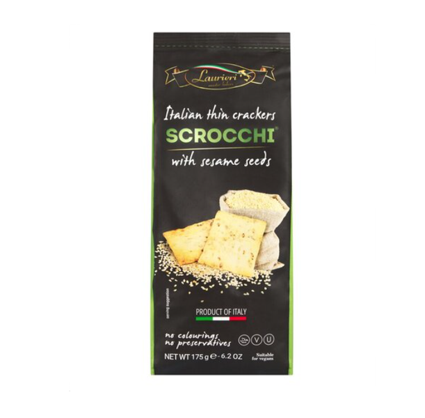 Laurieri Scrocchi Sesame Seeds Crackers - 15 x 175g