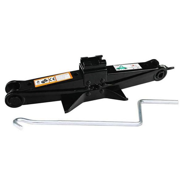 Car Jack - 1.5 Ton Portable Scissor Hand Screw Jack with Crank Handle