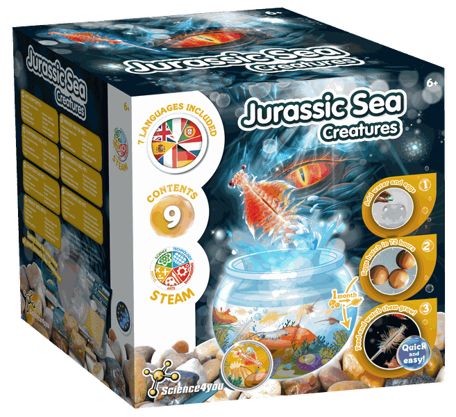 Science4you Jurassic Sea Creatures - Grow Water Dragons, Kids Toy 6+