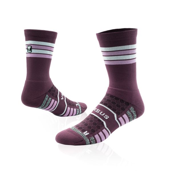 Versus Midnight Plum Trail Running Socks