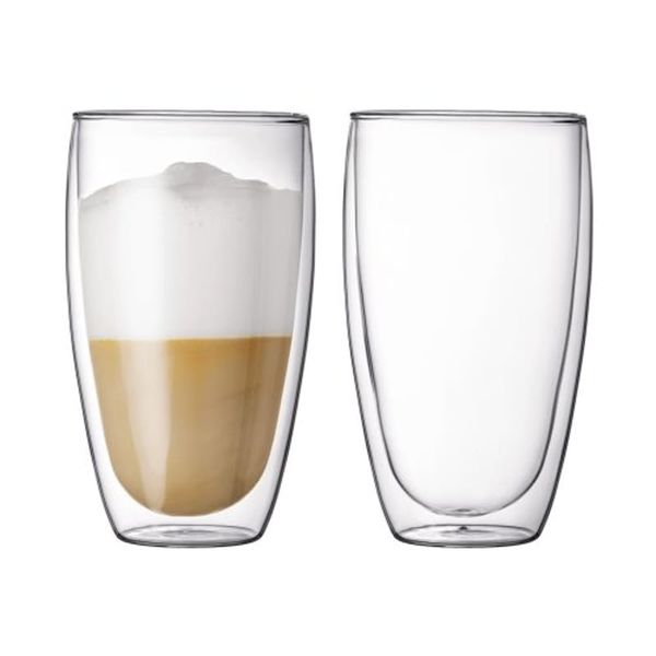 Soul Lifestyle 450ml Double Wall Glass Mug - Set of 2