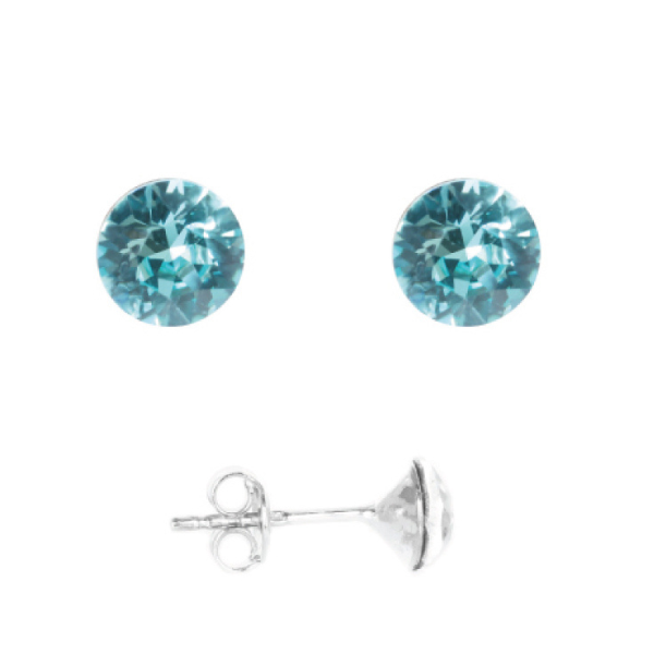K Crystals Swarovski Element Chaton Earrings