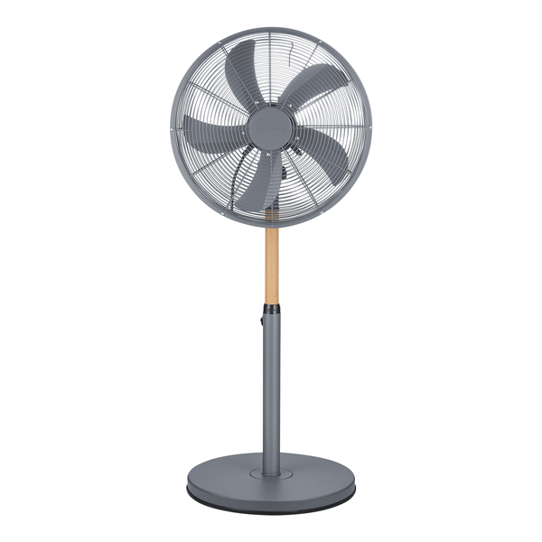 Boden Stark 40cm Stand Fan - 50W, 5 Blades, Adjustable Height, Oscillating