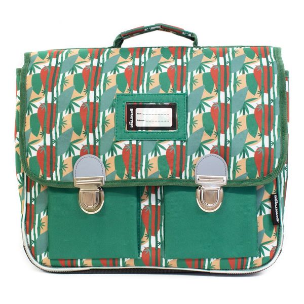 Les Deglingos Backpack Satchel School Bag (38cm) Pattern - Panda