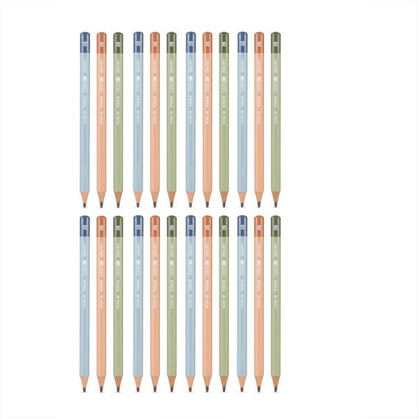 Deli Graphite Pencil 2B Jumbo Triangular Barrel 12 pcs, 2 packs