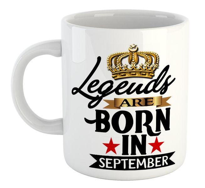 Legends Are Born In September Birthday Gift Coffee Mug