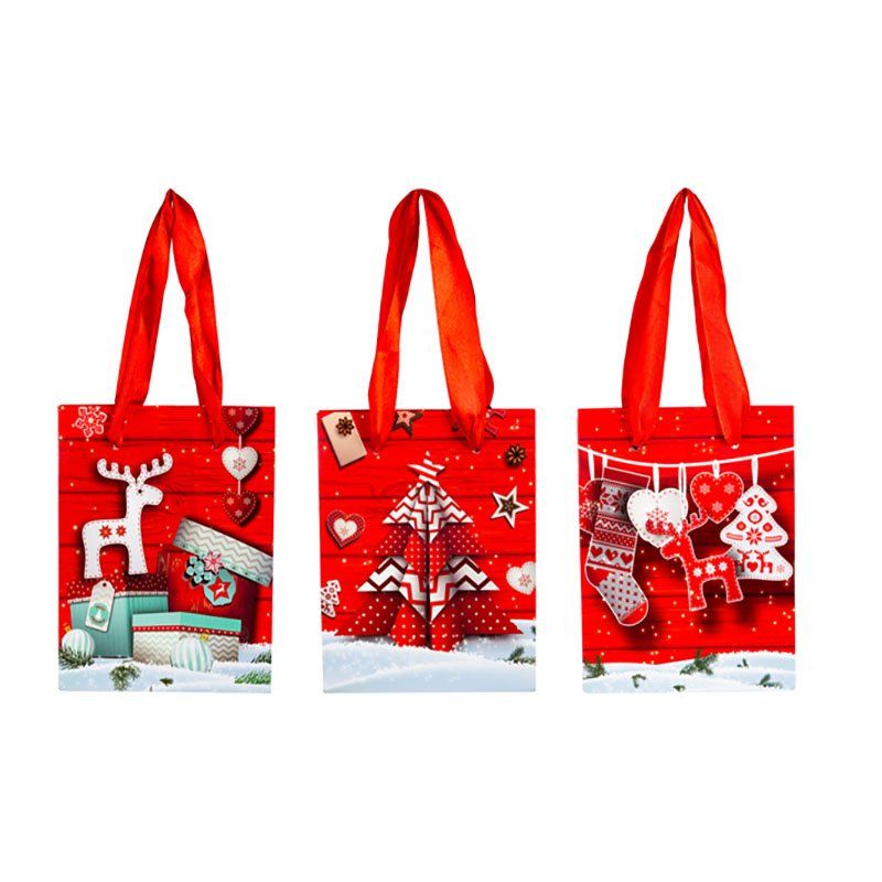 Bulk Pack x 12 Xmas Stationery Gift Bag Small 11x13.5cm | Shop Today ...