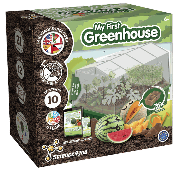 Science4you - Small Greenhouse Kit for Kids - Grow Watermelon &amp; Watercress