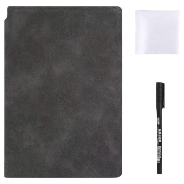 A5 Portable Whiteboard With Marker &amp; Erase Cloth - Black