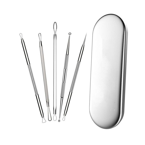 5-Piece Blackhead Remover Kit in Metal Carry Case