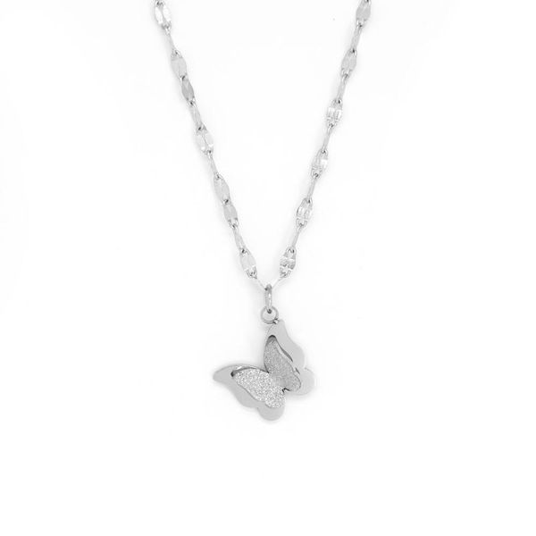 Cazabella Stainless Steel Silver Necklace
