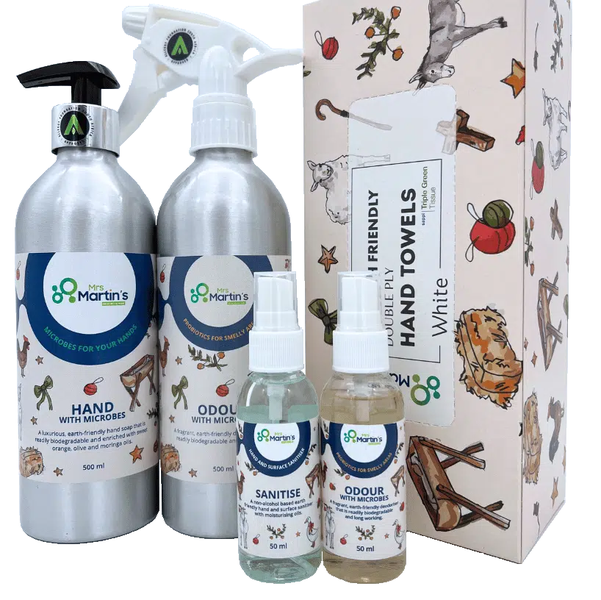Mrs Martin's NATIVITY design gift pack- Paper Towels, HAND, ODOUR, SANITISE