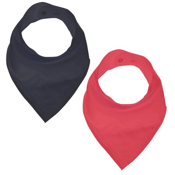 GingerBaby - Luxury Bandana Dribble Bib - Black &amp; Red