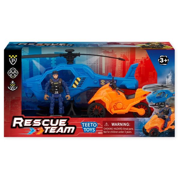 Helicopter Rescue Playset - Toys for Toddlers - Toys for Boys - Action Toys