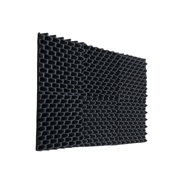 Egg crate (Convolute) - Acoustic Foam Panel - Black - 6 Pack