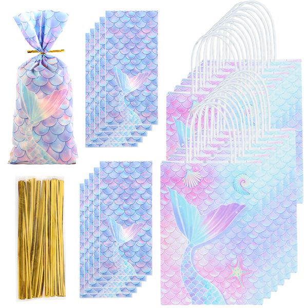 42Pack Party Favor Bags with Handles Gift Bags Party Bags for Kids Girls