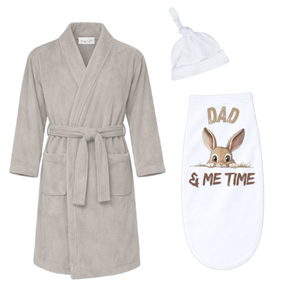Baby &amp; Dad -Winter Gown &amp; Baby Swaddle Cocoon-Eng-Peek-a-Boo