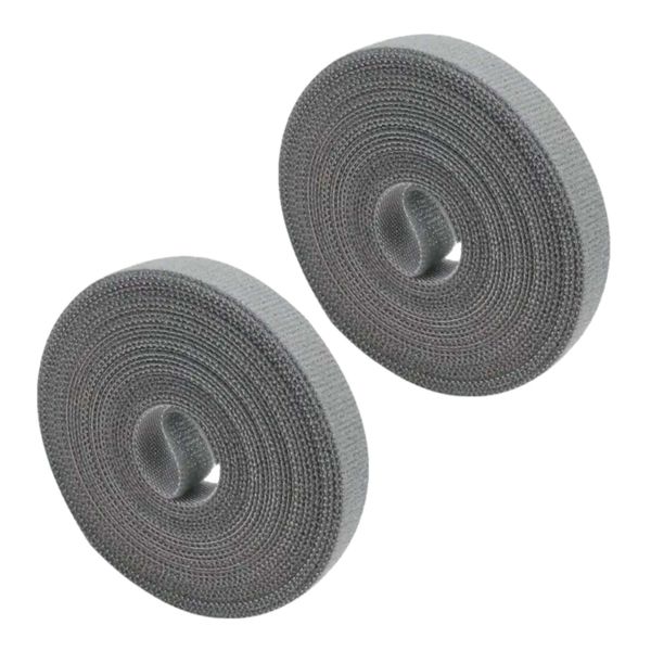 Hook and Loop Double Sided Grey 10 metres