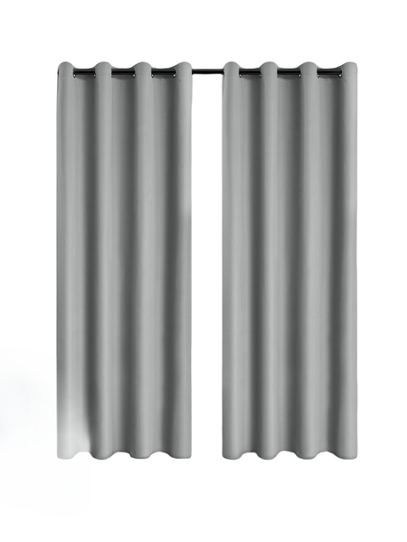 Blackout Thermal Insulation Sun Protection Curtains - Gray