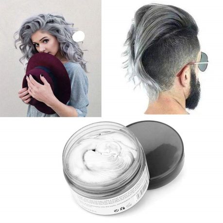 Hair Colour Wax - Granny Grey Temporary Hair Colouring Clay Pomade | Buy  Online in South Africa 