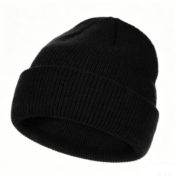 Mens Winter Hat Thick Knit Cuff Beanie Cap Warm Stocking Beanie Hat