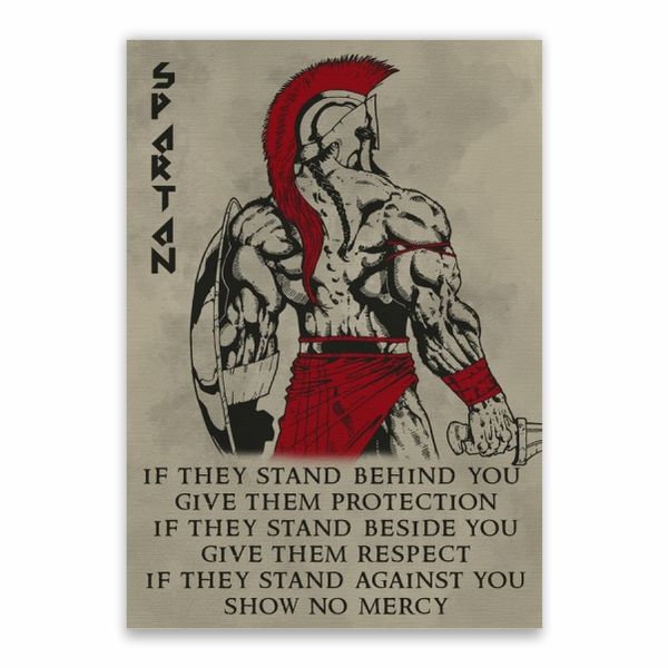 Spartan Quote Poster - A1