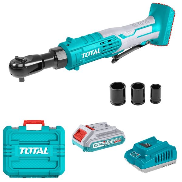 Total - Cordless Drive Ratchet (65N.m) with 2.0Ah Battery &amp; Charger