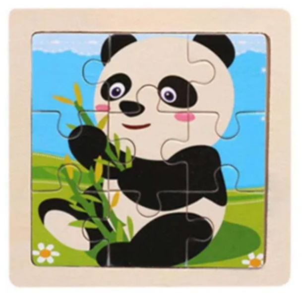 3D Wooden Panda Puzzle for Kids
