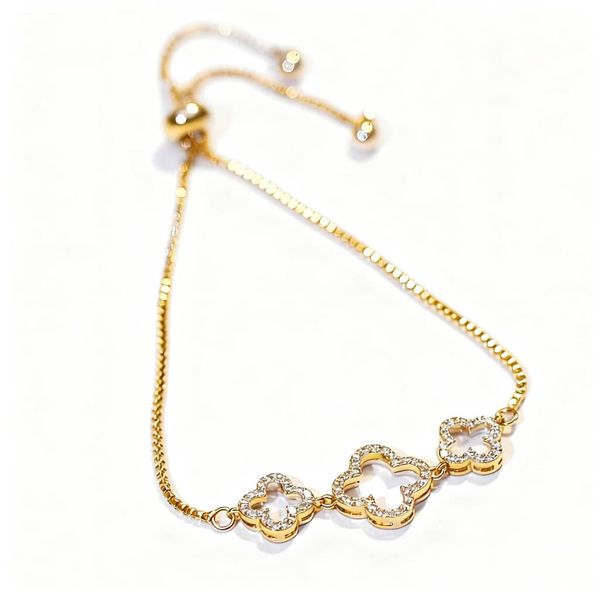 Four-Leaf Clover Bracelets for Womens Zirconia