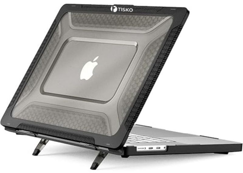 TISKO Case Compatible with MacBook Pro 13 inch 2018/ 2020 - Black