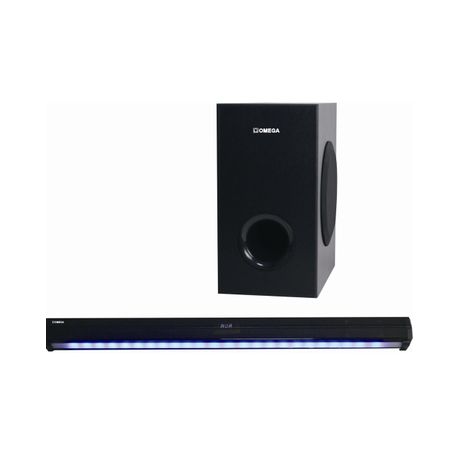 Omega 2.1 120W Soundbar with 6.5"Wired Subwoofer 3D Effect HDMI/BT/AUX 5128 Image