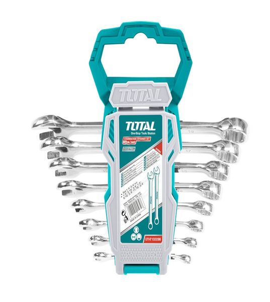 Total Tools 8 Piece Combination Spanner Set 6-19mm With 13mm