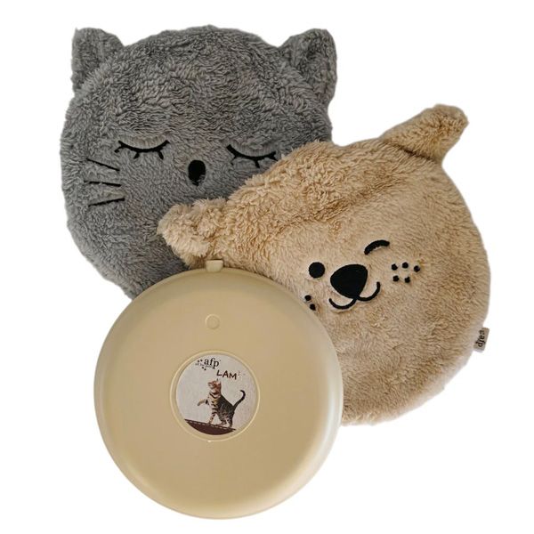 All For Paws Microwaveable Pet Heating Pad with 2 Washable Covers