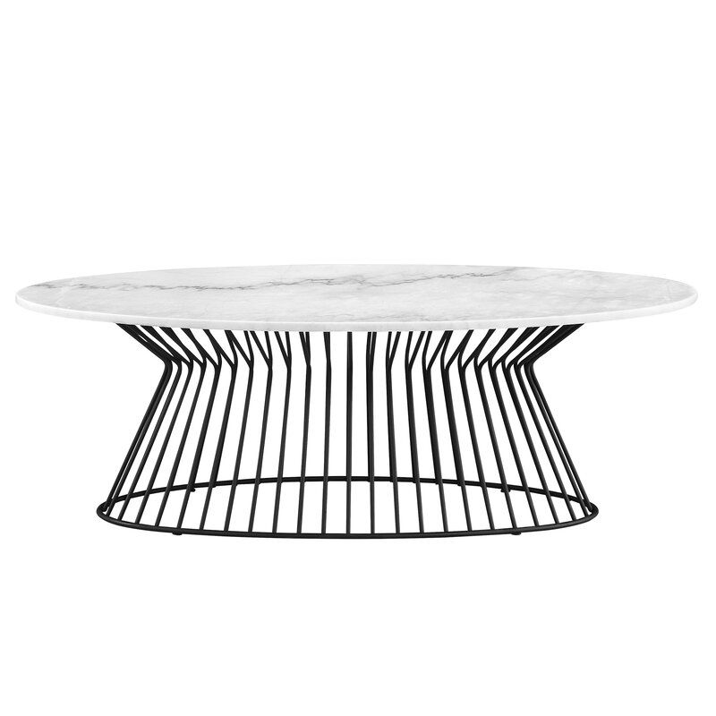 Lizeth White Quartz Top Coffee Table Shop Today. Get it Tomorrow!