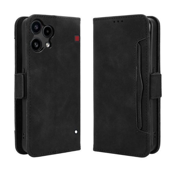 Multi Card Groove Leather Cover Compatible With Nothing Phone 3A Lite