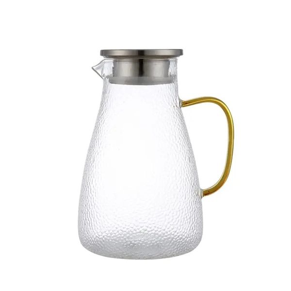 High Borosilicate Glass Pitcher with Lid Heat-resistant Water Jug