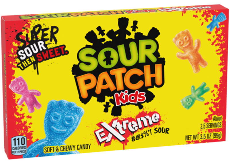 3 x Sour Patch Kids Extreme Sour 99g