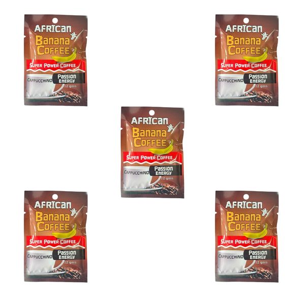 5 Pack African Banana Coffee Herbal Energy Blend - Value Buy