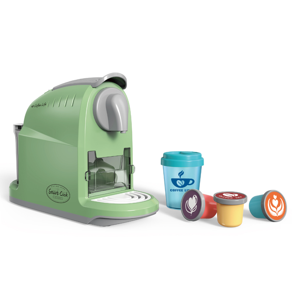 Pretend &amp; Play Coffee Maker Set with Sounds &amp; Colour Changing Cup - Green