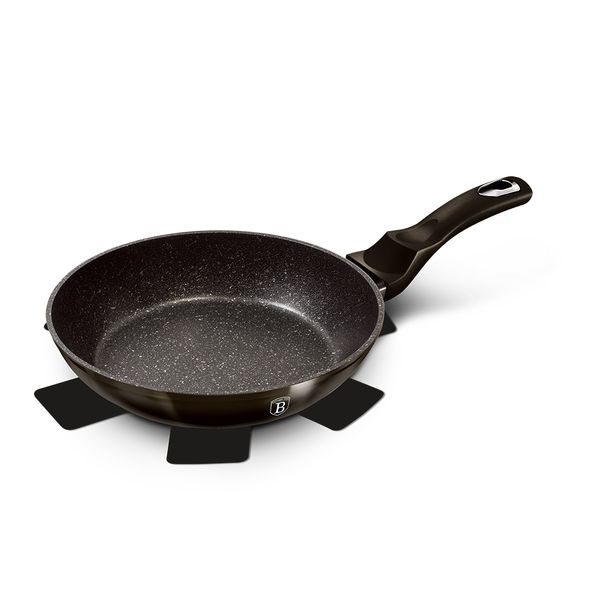 Berlinger Haus 28cm Marble Coating Fry Pan - Shine Black Edition